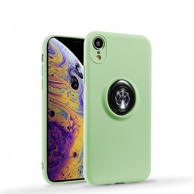 360 Rotating Ring Grip Holder Kickstand Function Magnetic Base Ultra Slim Thin Shockproof Protective TPU Case for iPhone 11