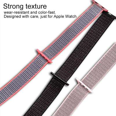 Women Unisex Fabric Woven Strap for iWatch Loop Knitting Watch Strap Nylon Watch Band Replacement for Apple Watch Band