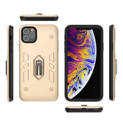 NEW Arrival Double Layer TPU PC Armor Shockproof Protective Case with Air Vent Kickstand Holder for Redmi Note 9 Pro Max