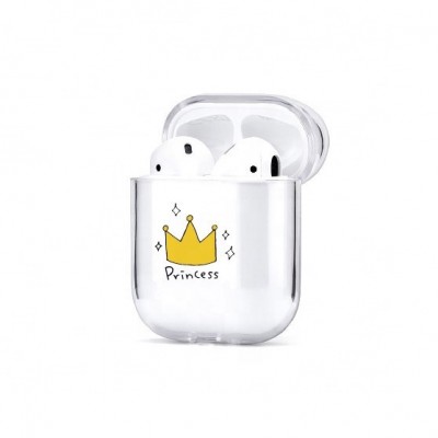 Custom Painting Simple Fashion Creative Shockproof Painted Transparent Protective Case Cover for AirPods 1 & 2