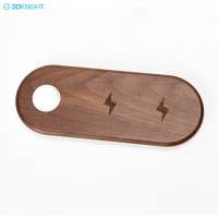 2 In 1 Wood Watch Wireless Charger for Apple iWatch iPhone Airpods