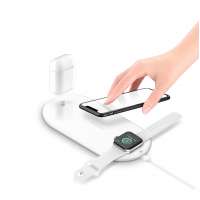 S8  10W 3 in 1 Wireless  Charger Fast Charge Station for Mobile Phone  Iwatch 5 And Airpods  Pro