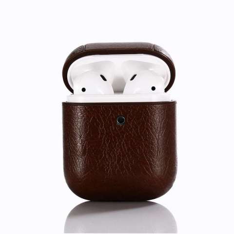 Leather Bag Case for AirPod Case Bluetooth Wireless Earphone PU Leather Luxury Cover for Airpods Charging Box Cases Custom Logo