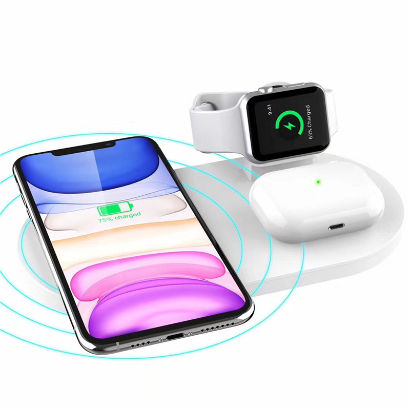 New Arrival 3 in 1 Wireless Phone Charging Pad with Magnetic Portable Charger for Apple Watch 5/4/3/2/1 for Iphone